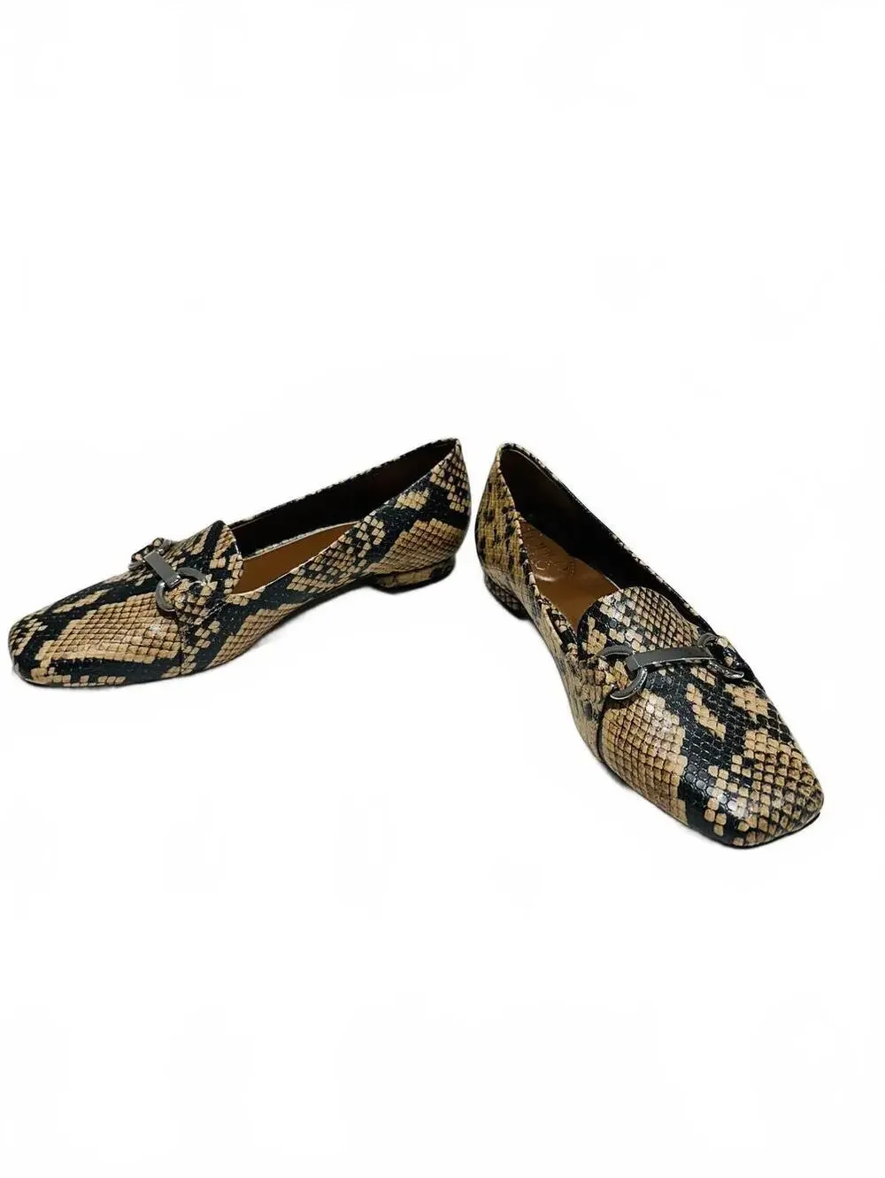 New Franco Sarto ‘Anica’ Snake Print Leather Loafers Size US6.5-EU36.5